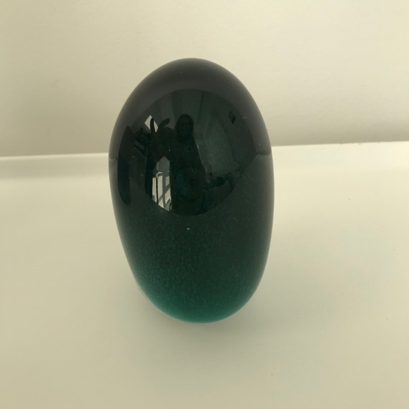 West Elm Glass Owl Paperweight EUC - Picture 2 of 3